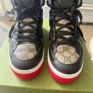 Gucci High-Top Sneakers - Black and Red “Basket”